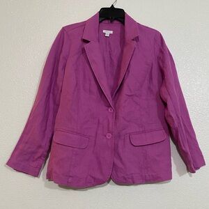 J. Jill Vibrant Magenta Blazer Size S